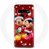 Image de Coque pour Samsung Galaxy S10 Plus Mickey Mouse et Minnie Mouse le jour de Noël