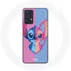 Image de Coque pour samsung galaxy A32 5G Stitch et angel bleu rose