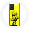 Image de Coque pour Samsung Galaxy A32 5G Logo Just do it Bleu Fond Jaune