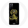 Image de Coque pour Xiaomi Redmi Note 11s 5G Cobra Kai Logo Jaune Fond Noir Affiche Série