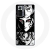 Image de Coque pour Xiaomi Redmi Note 10 Pro Sangoku Naruto Luffy one piece Dragon Ball Z fond noir et blanc anime manga