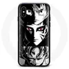 Image de Coque pour Iphone XS Max Sangoku Naruto Luffy one piece Dragon Ball Z fond noir et blanc anime manga