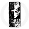 Image de Coque pour Xiaomi Redmi Note 11 4G Sangoku Naruto Luffy one piece Dragon Ball Z fond noir et blanc anime manga