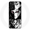 Image de Coque pour Xiaomi Redmi Note 11s 4G Sangoku Naruto Luffy one piece Dragon Ball Z fond noir et blanc anime manga