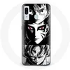 Image de Coque pour Samsung Galaxy A30 Sangoku Naruto Luffy one piece Dragon Ball Z fond noir et blanc anime manga