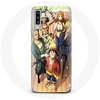 Image de Coque pour Samsung Galaxy A70 One Piece Luffy Affiche Equipages Manga Anime