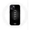 Image de Coque pour Iphone 14 Plus Audi Logo cache moyeu fond noir