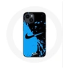 Image de Coque pour Iphone 14 Nike Logo Bleu et Noir
