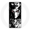 Image de Coque pour Samsung Galaxy Note 9 Sangoku Naruto Luffy one piece Dragon Ball Z fond noir et blanc anime manga