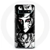 Image de Coque pour Samsung Galaxy S10 Plus Sangoku Naruto Luffy one piece Dragon Ball Z fond noir et blanc anime manga