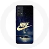 Image de Coque pour Samsung Galaxy A13 4G Nike Logo Doré Nuit Etoilée