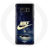 Image de Coque pour Samsung Galaxy S8 Plus Nike Logo Doré Nuit Etoilée