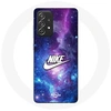 Image de Coque pour Samsung Galaxy A52s 5G Nike Logo Blanc Espace Coloré