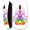 Image de Souris noir Sans Fil Lotus chakra coloree
