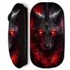 Image de Souris noir Sans Fil Loup noir feu rouge