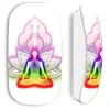 Image de Souris blanc sans Fil Lotus chakra coloree