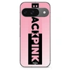 Image de Coque Google Pixel 9 Blackpink logo rose et noir