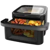 Image de Cecotec Friteuse à Air sans Huile - Air Fryer 10L Cecofry Advance 10000 Full Vision. 2200W, Paroi Divisante, 12 Menus, Fenêtre Frontale, Plaque à Pizza, Température 40-200ºC, Écran Couleur en occasion ou reconditionné