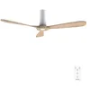 Image de Cecotec Ventilateur de Plafond avec Télécommande de 52" EnergySilence 5400 Classic White&LightWood. Moteur DC 40W, 3 Pales, 6 Vitesses, Minuterie jusqu'à 8h, Mode Hiver/Été en occasion ou reconditionné