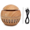 Image de Mini Humidificateur d'Air USB 130Ml avec Veilleuse Grain de Bois
