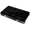 Image de Plaque de cuisson a double induction - SCP 4201GY - 3500 W - 2 foyers - Ecran LCD - Gris