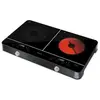 Image de Plaque de cuisson a induction et radiante - SCP 4001BK - 3400 W - 2 foyers - Noir