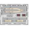 Image de P-51d Interior Late Ser. 20-35 Seatbelts Steel F.tamiya - 1:32e - Accessories