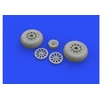 Image de P-51d Wheels Diamond Tread 2 For - 1:48e - Eduard Accessories