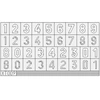 Image de MAQUETTE GERMAN NUMBERS LARGE 1/35 EDUARD XT009