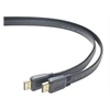 Image de PremiumCord High Speed HDMI Cable with Ethernet - Câble HDMI avec Ethernet - HDMI mâle pour HDMI mâle - 3 m - double blindage - noir - plat, support
