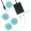 Image de - Adaptateur vidéo externe - USB-C 3.1 - 2 x DisplayPort - noir
