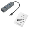Image de USB-C 3.1 Metal HUB - Concentrateur (hub) - 4 x SuperSpeed USB 3.0 - de bureau