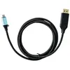 Image de - Câble DisplayPort - 24 pin USB-C (M) pour DisplayPort (M) - Thunderbolt 3 - 2 m - support 4K
