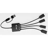 Image de - Concentrateur (hub) - câble USB-C/USB-A - 2 x USB-C 3.2 Gen 1 + 2 x USB 3.2 de 1ère génération - de bureau