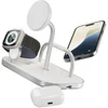 Image de 4-in-1 Magnetic + Watch Wireless Charger - Support de chargement sans fil + adaptateur secteur - 65 watt - Fast Charge - blanc/argent