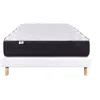 Image de Ensemble matelas + sommier - SERENITE - 160 x 200 cm - Tapissier - Ferme - Face été/hiver