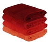 Image de Ensemble de 4 serviettes a main - 50 x 90 cm - Orange