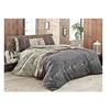 Image de Parure de lit - 1 housse de couette 220 x 240 cm + 2 taies d'oreiller 60 x 60 cm - 65% coton, 35% polyester - Gris