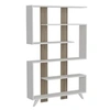 Image de - Etagère bibliothèque design scandinave Rain - L. 120 x H. 162 cm - Blanc - Rain