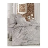 Image de Parure de lit - 1 housse de couette 220 x 240 cm + 2 taies d'oreiller 60 x 60 cm - 100% coton renforcé - Gris