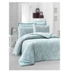 Image de Parure de lit - 1 housse de couette 220 x 240 cm + 2 taies d'oreiller 60 x 60 cm - Satiné 100% coton - Blanc