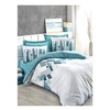 Image de Parure de lit - 129CTN62631 - 1 housse de couette 220 x 240 cm + 2 taies d'oreiller 60 x 60 cm - 100% coton ranforcé - Vert