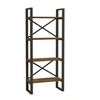 Image de Bibliothèque en bois "Alaro" - 66 x 32 x 150 cm - Noyer