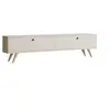 Image de Meuble TV en bois "Paris" - 160 x 25 x 40 cm - Blanc