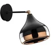 Image de Applique en métal à abat-jour orientable - D. 17 x H. 28 cm - Noir et cuivré - YILDO