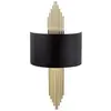 Image de Applique art déco en métal noir et doré - L. 22 x H. 75 cm - SANGARIUS
