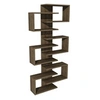 Image de Bibliothèque en bois "Lotus" - 75 x 21 x 161 cm - Noyer