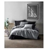 Image de Parure de lit - 129CTN62692 - 1 housse de couette 220 x 240 cm + 2 taies d'oreiller 60 x 60 cm - 100% coton ranforcé - Gris