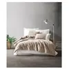Image de Parure de lit - 129CTN62695 - 1 housse de couette 220 x 240 cm + 2 taies d'oreiller 60 x 60 cm - 100% coton ranforcé - Vison