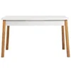 Image de Table a manger - COSTA - Rectangulaire - 4 personnes - 120 x 77 x 75 cm - Pin atlantique / Blanc